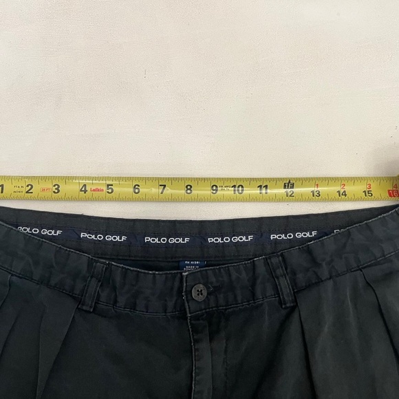 Vintage Polo Ralph Lauren Men's Dark Forest green golf Shorts - Picture 3 of 4